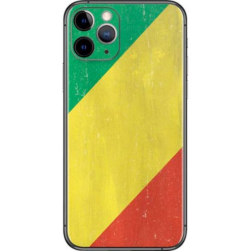 Republic of the Congo Flag Distressed iPhone 11 Pro Skin